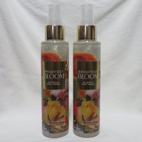 BRIGHTEST BLOOM Bath & Body Works Diamond Shimmer Mist 4.9 fl oz x 2 - Picture 1 of 1